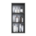 Ver imagem 3 de Armário Organizador para Banheiro Prodecor CP7020 Grafite com Espelho 1 Porta e 2 Prateleiras