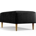 Ver imagem 6 de Puff Decorativo Sala de Estar Cléo W01 Pés Palito 90 cm Couríssimo Preto - Lyam Decor