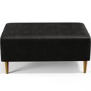 Ver imagem 5 de Puff Decorativo Sala de Estar Cléo W01 Pés Palito 90 cm Couríssimo Preto - Lyam Decor