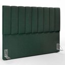 Ver imagem 4 de Kit Cabeceira Cama Box Casal King 195cm com Calçadeira Baú Dália W01 Linho Verde Musgo - Lyam Lyam D