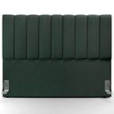 Ver imagem 2 de Kit Cabeceira Cama Box Casal King 195cm com Calçadeira Baú Dália W01 Linho Verde Musgo - Lyam Lyam D