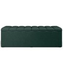 Ver mais imagens de Kit Cabeceira Cama Box Casal King 195cm com Calçadeira Baú Dália W01 Linho Verde Musgo - Lyam Lyam D