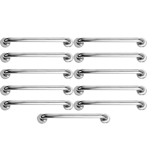 Barra Alça Apoio 50cm Kit 11 Uni Acessibilidade Gestante Idoso Cadeirante Suporte Anti Queda Evita a