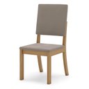 Ver imagem 3 de Cadeira para Mesa de Jantar Ambiente Milla Kit 2 Peças Nature Marrom Amêndoa - Henn
