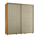 Ver imagem 3 de Guarda Roupa Monet 2 Portas de Correr 4 Gavetas Cumaru Opala Madetec