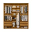 Ver imagem 2 de Guarda Roupa Monet 2 Portas de Correr 4 Gavetas Cumaru Opala Madetec