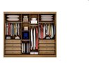 Ver imagem 2 de Guarda Roupa Casal 3 Portas 8 Gavetas Diamond Móveis Novo Horizonte - Cumaru Fendi