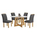 Ver imagem 2 de Conjunto Mesa Arizona 120cm com 4 Cadeiras Arizona Tampo Redondo Plus com Vidro