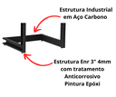 Ver imagem 6 de Poltrona Cadeira Detroit Couríssimo Facto Telha Estrutura Preto Fosco