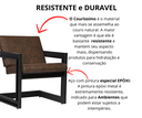 Ver imagem 3 de Poltrona Cadeira Detroit Couríssimo Facto Telha Estrutura Preto Fosco