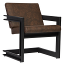 Ver imagem 1 de Poltrona Cadeira Detroit Couríssimo Facto Telha Estrutura Preto Fosco