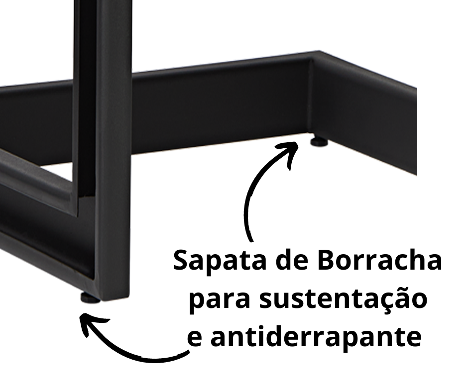 Poltrona Cadeira Detroit Couríssimo Facto Telha Estrutura Preto Fosco - 7