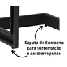 Poltrona Cadeira Detroit Couríssimo Facto Telha Estrutura Preto Fosco - 7