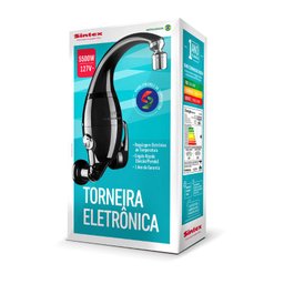 Torneira Elétrica Eletrônica 5500 Watts 110 Volts Sintex Preta - 9