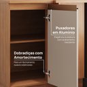 Ver imagem 6 de Balcão Canto Reto Planejado 1 Porta com Tampo Aroeira CabeCasa MadeiraOriginals Cinza/Sereno/Cedro