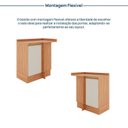 Ver mais imagens de Balcão Canto Reto Planejado 1 Porta com Tampo Aroeira CabeCasa MadeiraOriginals Cinza/Sereno/Cedro