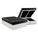 Ver imagem 1 de Cama Box Baú Queen + Colchão Anatômico Kappesberg D28 Onix + Base Crc Corano White