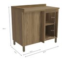 Ver imagem 4 de Armário de Cozinha Balcão de Canto 1 Porta 52x98cm com Pés e Tampo M625 Botanic Kappesberg