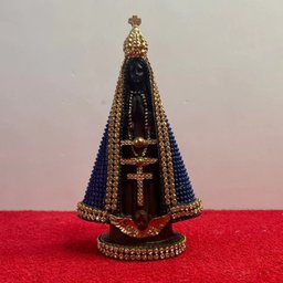 Imagem Resina Nacional Nossa Senhora Aparecida 15cm Strass - 5