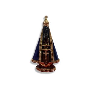 Imagem Resina Nacional Nossa Senhora Aparecida 15cm Strass