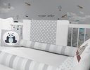 Ver imagem 3 de Kit Berço Enxoval de Bebê Safari Mapa Mundi