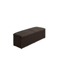 Ver imagem 1 de Calçadeira Baú Raissa 158 cm Suede Marrom Escuro