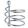 Kit 2 Suportes Porta Secador de Cabelo Espiral Cromados Acessórios para Banheiro Parede - 5