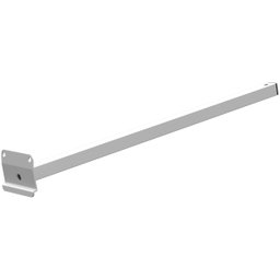 Suporte Refletor Inclinado Parede Braço 50 Cm Branco - 8