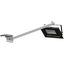 Suporte Refletor Inclinado Parede Braço 50 Cm Branco - 7