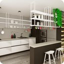 Ver imagem 2 de Prateleira Estilo Industrial Suspensa Teto Cozinha 80cm B.B