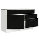 Ver imagem 7 de Balcão Gabinete De Pia 120 X 60 Cm 1 Porta 2 Gavetas Branco