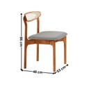 Ver imagem 4 de Conjunto Mesa de Jantar Tampo 240cm Barril Laminado Ello e 8 Cadeiras Mônaco Premium Natural Cinamomo/Quartzo Marrom