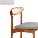 Ver imagem 6 de Conjunto Mesa de Jantar Tampo 240cm Barril Laminado Ello e 8 Cadeiras Mônaco Premium Natural Cinamomo/Quartzo Marrom