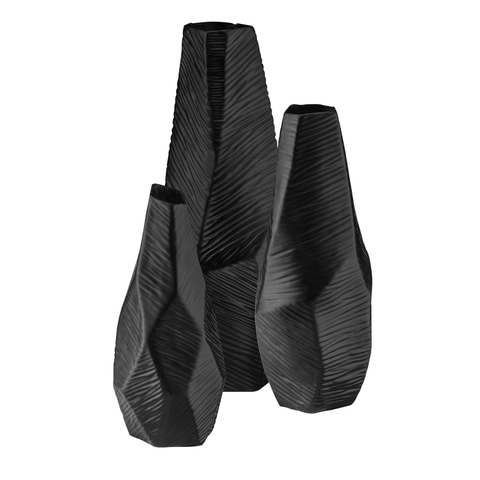 Conjunto 3 Garrafas Vasos Decorativos Enfeite Listradas