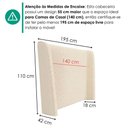 Ver imagem 3 de Cabeceira Casal 140 cm Greta com Frame Boucle Tca 310 Corino Tcs 725 Peer
