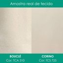 Ver imagem 4 de Cabeceira Casal 140 cm Greta com Frame Boucle Tca 310 Corino Tcs 725 Peer