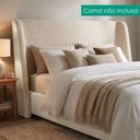 Ver imagem 2 de Cabeceira Casal 140 cm Greta com Frame Boucle Tca 310 Corino Tcs 725 Peer
