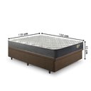 Ver imagem 3 de Base Box Baú 138x188 Linho com Colchão Adapto Molas Ensacadas Ecoflex