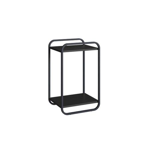 Mesa Lateral Luna Design Orgânico 40x33cm Nero/Preto 28090