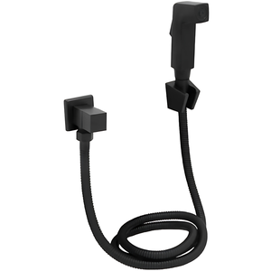 Ducha Higienica Banheiro Preto Chuveirinho Quadrada Duchinha:preto