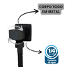 Ducha Higienica Banheiro Preto Chuveirinho Quadrada Duchinha:preto - 8