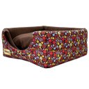 Ver imagem 6 de Cama Iglu e Toca para Cachorro Luppet Luxo Marrom Floral - M
