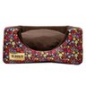 Cama Iglu e Toca Para Cachorro Luppet Luxo Marrom Floral - M - 5