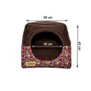 Ver mais imagens de Cama Iglu e Toca para Cachorro Luppet Luxo Marrom Floral - M