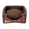 Cama Iglu e Toca Para Cachorro Luppet Luxo Marrom Floral - M - 7