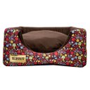 Ver imagem 5 de Cama Iglu e Toca para Cachorro Luppet Luxo Marrom Floral - M