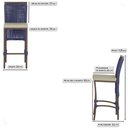 Ver imagem 2 de 8 Banqueta em Alumínio Roma Marrom Corda Náutica Tecido 7