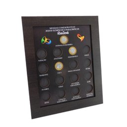 2 Quadro Porta Moedas Olimpíadas Imã e Vidro - 2