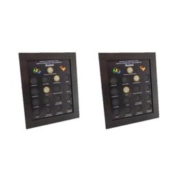 2 Quadro Porta Moedas Olimpíadas Imã e Vidro - 1