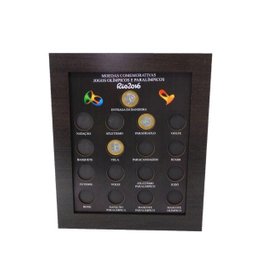 2 Quadro Porta Moedas Olimpíadas Imã e Vidro - 3